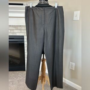 Classic Gray Pinstripe Dress Pants
